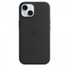 Изображение Dėkliukas iPhone 15 Silicone Case with MagSafe - Black