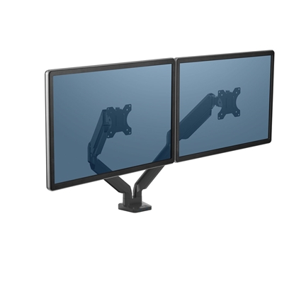 Attēls no Fellowes Ergonomics arm for 2 monitors - Platinum series, black