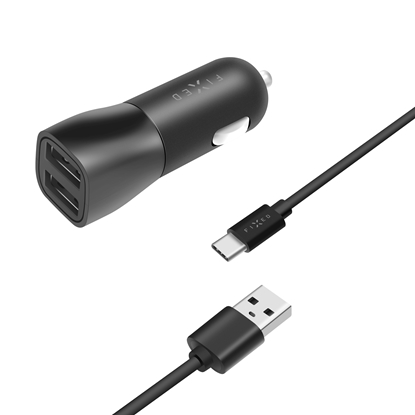 Attēls no Fixed | Car Charger | Dual USB Cable