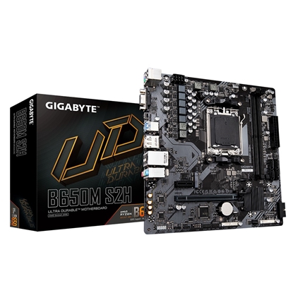 Attēls no Gigabyte B650M S2H motherboard AMD B650 Socket AM5 micro ATX