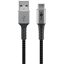 Attēls no Goobay | USB-C to USB-A Textile Cable with Metal Plugs | 49296 | USB-C to USB-A