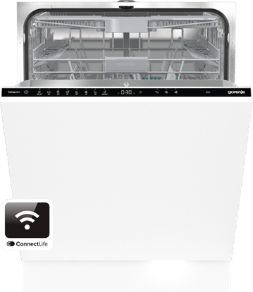 Изображение Gorenje | Dishwasher | GV673C60 | Built-in | Width 59.8 cm | Number of place settings 16 | Number of programs 7 | Energy efficiency class C | Display | AquaStop function