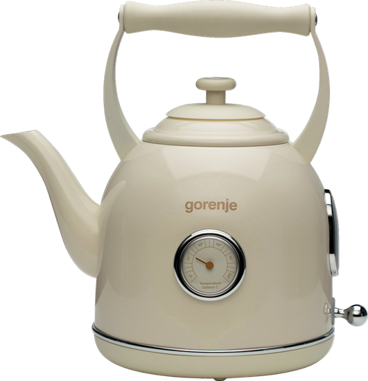 Picture of Gorenje | Kettle | K17CLIN | Electric | 2000 W | 1.7 L | Plastic/Metal | 360° rotational base | Ivory