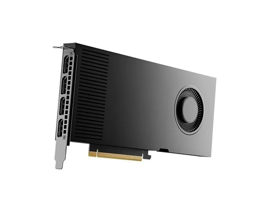 Picture of Graphics card PNY NVIDIA RTX 4000 Ada Generation, 20 GB GDDR6 160-bit, PCIe 4.0 x16, Single Slot, 4x Mini DP 1.4a, ATX - ATX bracket, 1x 16-pin power supply cable, small box