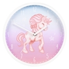 Изображение Hama Magical Unicorn Quartz clock Round Blue, Pink, White