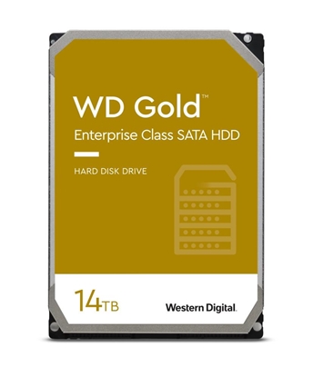 Изображение HDD|WESTERN DIGITAL|Gold|14TB|SATA 3.0|512 MB|7200 rpm|3,5"|WD142KRYZ