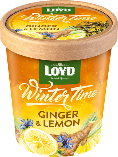 Изображение Herbal LOYD WINTER TIME Beramā tēja ar ingveru un citronu, 50g