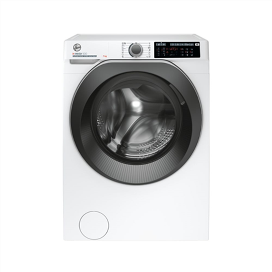 Изображение Hoover | Washing Machine | HW437AMBS/1-S | Energy efficiency class A | Front loading | Washing capacity 7 kg | 1300 RPM | Depth 46 cm | Width 60 cm | Display | LCD | Steam function | Wi-Fi | White