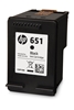 Picture of HP 651 Black Original Ink Advantage Cartridge