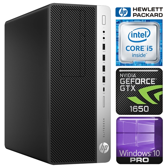 Picture of HP 800 G3 Tower i5-7500 16GB 128SSD M.2 NVME+1TB GTX1650 4GB WIN10Pro