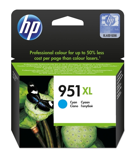 Изображение HP 951XL High Yield Cyan Original Ink Cartridge