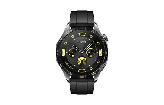 Picture of Huawei WATCH GT 4 3.63 cm (1.43") AMOLED 46 mm Digital 466 x 466 pixels Black Wi-Fi GPS (satellite)