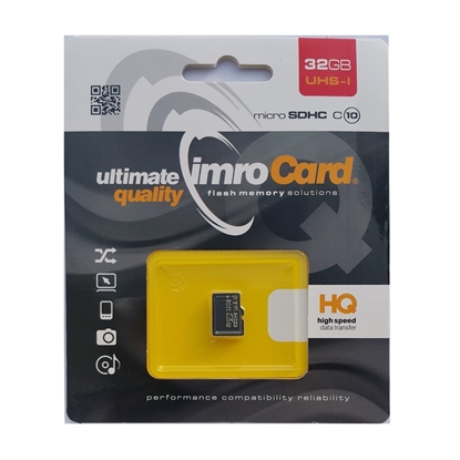 Изображение Imro Memory Card MicroSD / 32GB / cl.10 / UHS-I