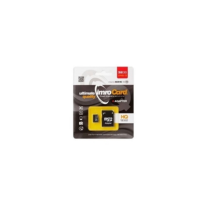 Picture of Imro Memory Card microSDHC / 32GB / cl. 10 / UHS-3 + Adapter