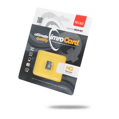 Picture of Imro Memory card microSDHC 16GB / cl. 10 UHS-I / 10 MB/s