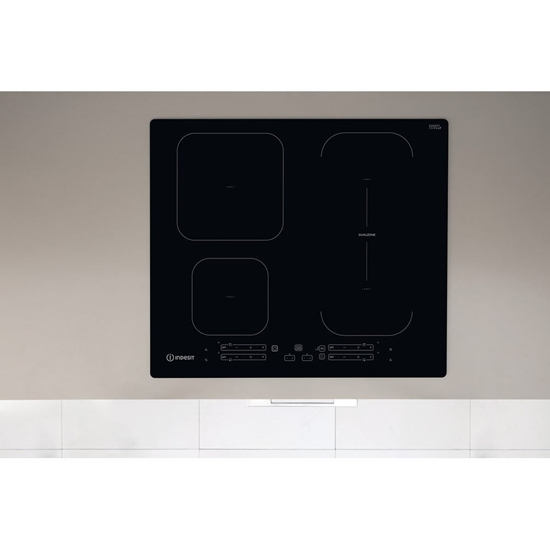 Picture of Indesit IB 65B60 NE Black Built-in 59 cm Zone induction hob 4 zone(s)