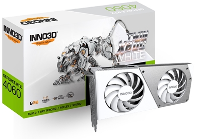 Attēls no Inno3D N40602-08D6X-173051W graphics card NVIDIA GeForce RTX 4060 8 GB GDDR6