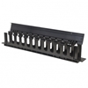 Picture of Intellinet 19" Cable Management Panel, 19" Rackmount Cable Manager, 1U, with Cover, Black