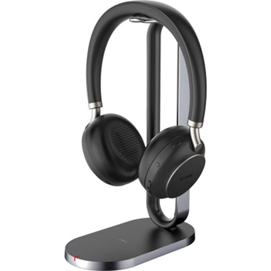 Picture of Yealink BH76 Headset Wireless Handheld Calls/Music USB Type-C Bluetooth Charging stand Black