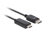 Изображение Kabel DisplayPort (M) V1.1 -> HDMI (M) 1m czarny 