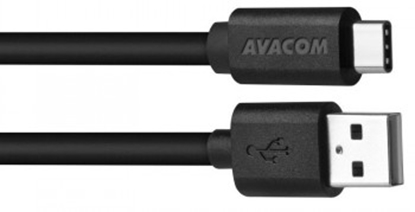 Attēls no Kabel USB Avacom USB-A - USB-C 1 m Czarny (DCUS-TPC-P10K)