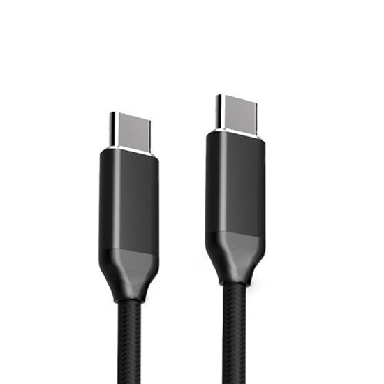 Изображение Kabelis USB-C - USB-C, PD100W, USB3.1 (juodas, 3m)