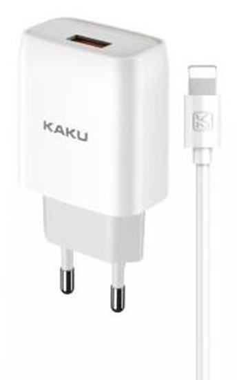 Picture of Kaku KSC-396 Gudrais USB Ligzdu 2.4A Tīkla Lādētājs + USB uz Lightning 1m Kabelis