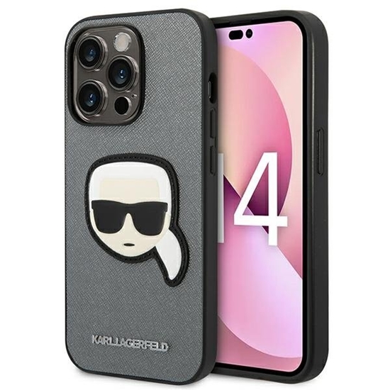 Изображение Karl Lagerfeld KLHCP14LSAPKHG Back Case for Apple iPhone 14 Pro