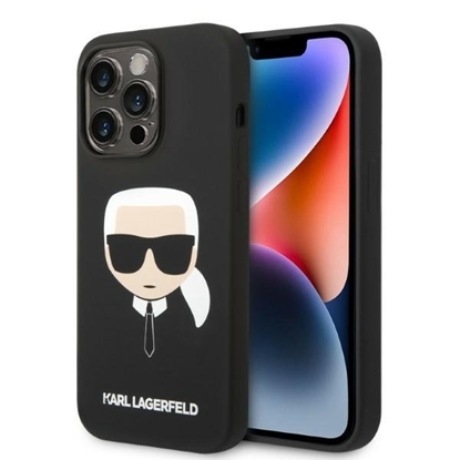 Изображение Karl Lagerfeld KLHMP14LSLKHBK Back Case for Apple iPhone 14 Pro