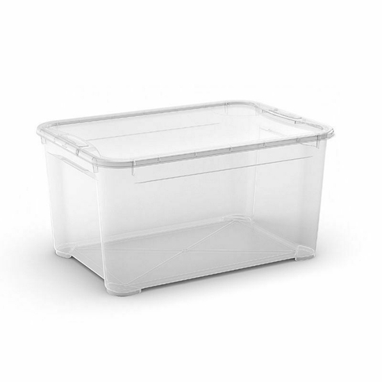 Изображение Kaste ar vāku T Box L 32L 39x55,5x19cm caurspīdīga