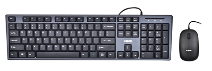 Attēls no Keyboard + mouse Set IBOX IKMS606 (USB 2.0; (US); black color; Optical; 800 DPI)