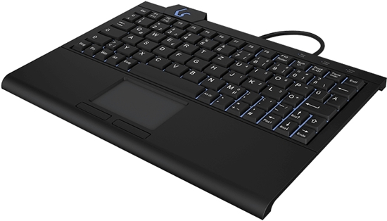 Picture of KeySonic KSK-3210ELU (DE) keyboard USB QWERTZ German Black