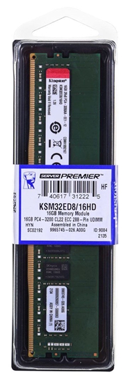 Изображение Kingston Technology KSM32ED8/16HD memory module 16 GB 1 x 16 GB DDR4 3200 MHz ECC