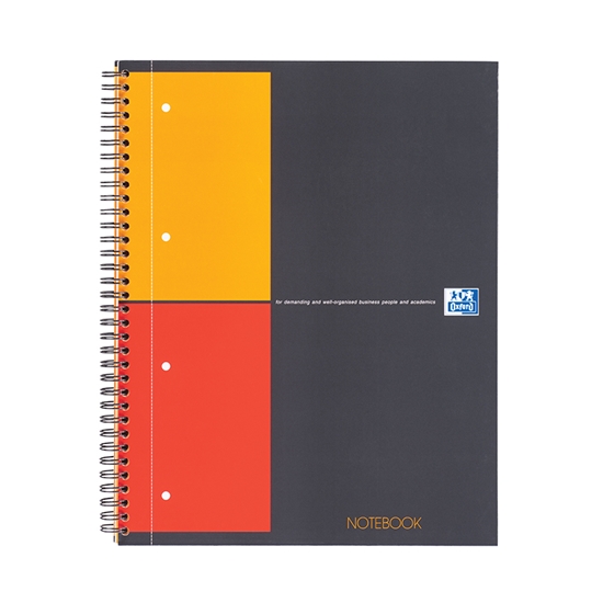 Picture of Klade ar spirāli OXFORD INTERNATIONAL NOTEBOOK perforēta A4+ formāts, 80 lapas, rūtiņu