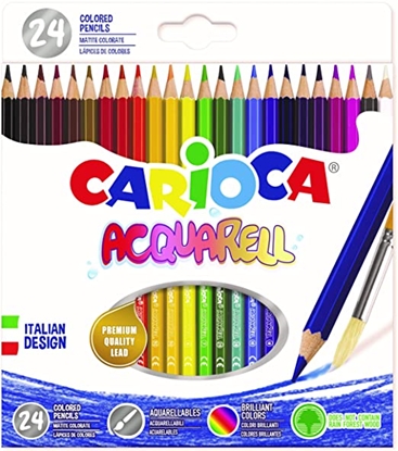 Attēls no Krāsainie zīmuļi CARIOCA  akvareļu, 24 krāsas