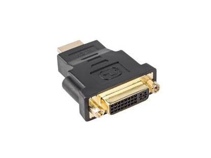 Picture of Lanberg AD-0014-BK cable gender changer HDMI DVI-D (F) (24 + 5) Black