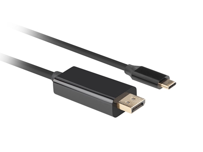 Attēls no Lanberg CA-CMDP-10CU-0010-BK video cable adapter 1 m USB Type-C DisplayPort Black