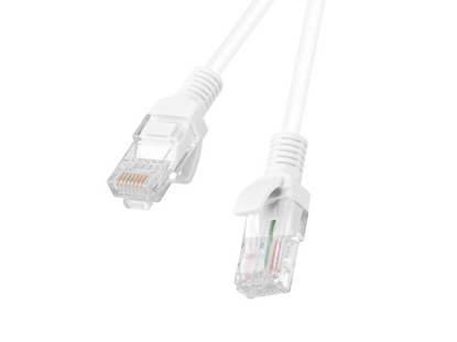 Изображение Lanberg PCU5-10CC-0150-W networking cable 1.5 m Cat5e U/UTP (UTP) White