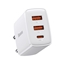 Attēls no Lādētājs Baseus Compact Quick Charger 2 x USB + USB-C 30W White