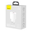 Изображение Lādētājs Baseus Compact Quick Charger USB + USB-C 20W White