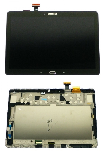 Изображение LCD ekrāns Samsung Note 10.1 2014 P600 / P601 / P605 ar skārienekrānu melns oriģināls (service pack)