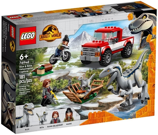 Изображение LEGO JURASSIC WORLD 76946 BLUE & BETA VELOCIRAPTOR CAPTURE