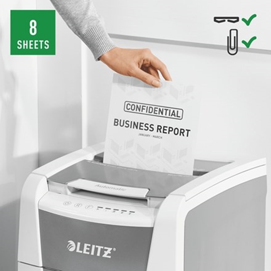 Picture of Leitz IQ Autofeed Small Office 100 Automatic Paper Shredder P4