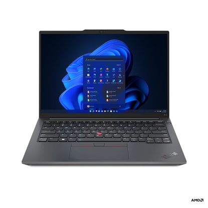 Picture of Lenovo ThinkPad E14 Laptop 35.6 cm (14") WUXGA AMD Ryzen™ 7 7730U 16 GB DDR4-SDRAM 512 GB SSD Wi-Fi 6 (802.11ax) Windows 11 Pro Black