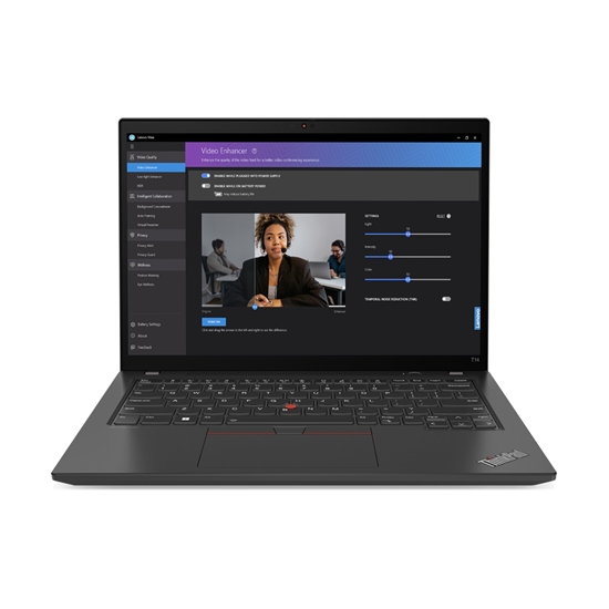 Picture of Lenovo ThinkPad T14 Laptop 35.6 cm (14") Touchscreen WUXGA Intel® Core™ i5 i5-1335U 16 GB DDR5-SDRAM 1 TB SSD Wi-Fi 6E (802.11ax) Windows 11 Pro Black