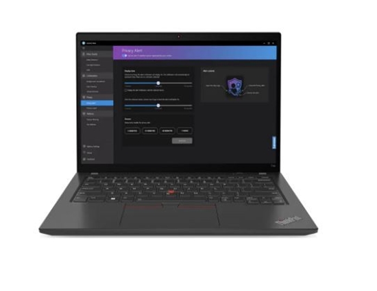 Изображение Lenovo ThinkPad T14 Laptop 35.6 cm (14") WUXGA Intel® Core™ i7 i7-1355U 16 GB DDR5-SDRAM 512 GB SSD Wi-Fi 6E (802.11ax) Windows 11 Pro Black