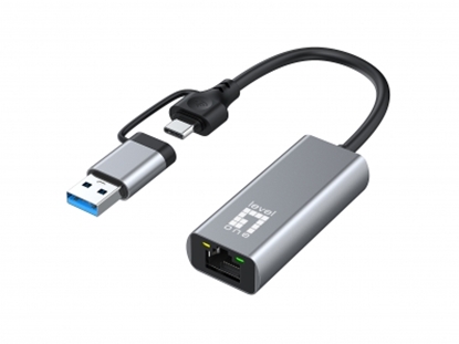 Attēls no LevelOne USB-0423 2,5G USB-C/A Netzwerkadapter