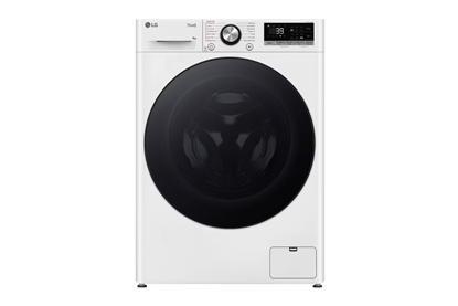 Picture of LG | Washing machine | F2WR709S2W | Energy efficiency class A-10% | Front loading | Washing capacity 9 kg | 1200 RPM | Depth 47.5 cm | Width 60 cm | LED | Steam function | Direct drive | Wi-Fi | White