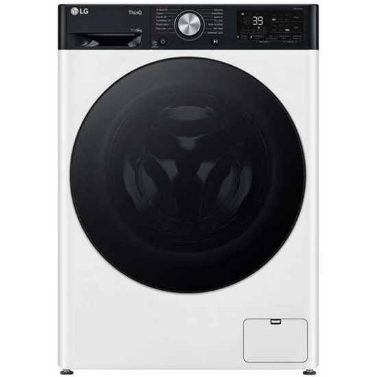 Picture of LG | Washing Machine with Dryer | F4DR711S2H | Energy efficiency class A-10% | Front loading | Washing capacity 11 kg | 1400 RPM | Depth 56.5 cm | Width 60 cm | Display | LED | Drying system | Drying capacity 6 kg | Steam function | Direct drive | Wi-Fi |