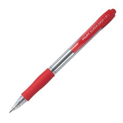 Picture of Lodīšu pildspalva PILOT SUPER GRIP 0.7mm sarkana tinte